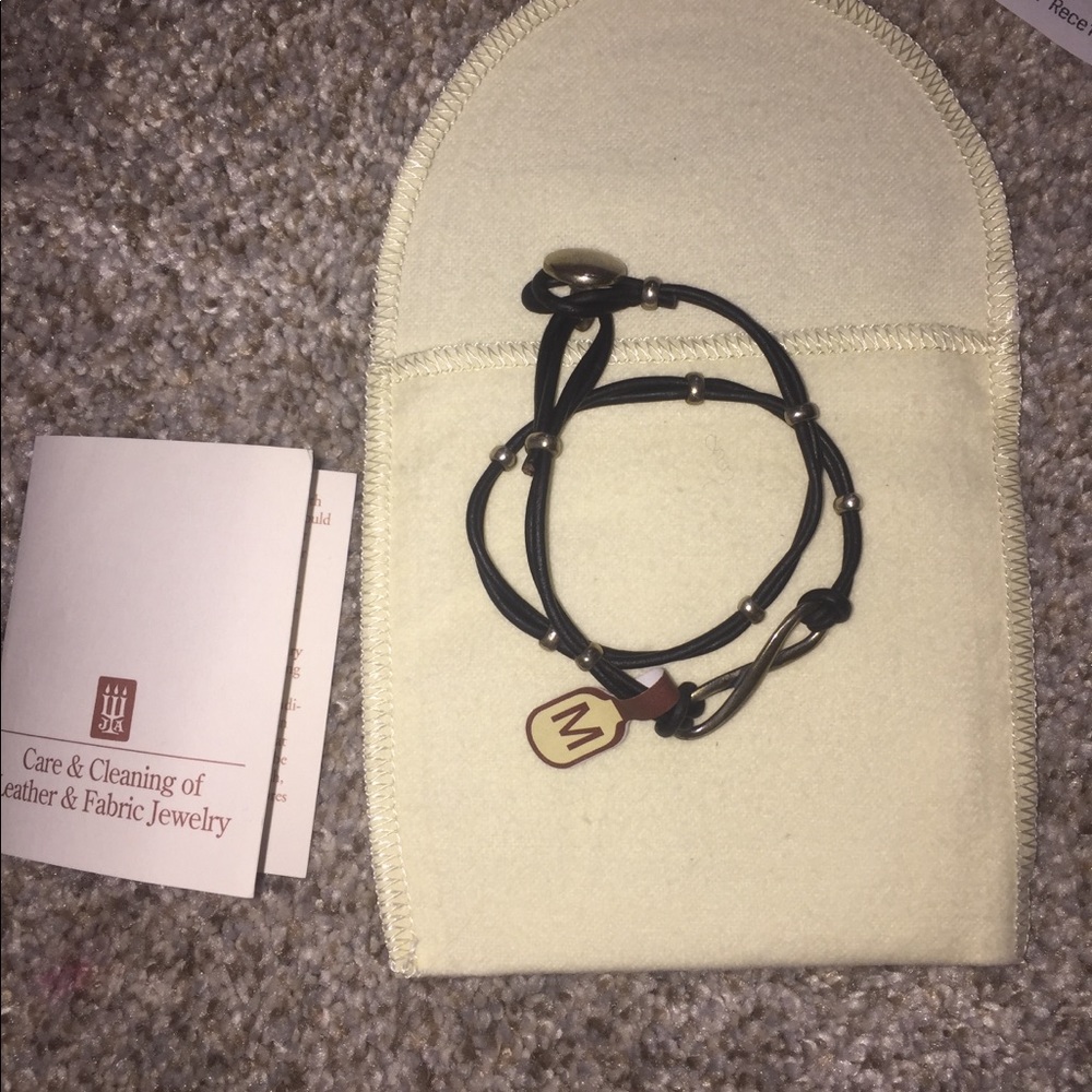 Infinity Leather Bracelet